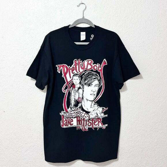 Pretty Boy Jake Hollister short sleeve shirt black size large - Picture 1 of 16